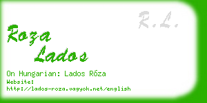 roza lados business card